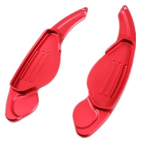 パドルシフトエクステンション 用 ジャガー 用 Xf Xe Xj 用 F-ペース 用 F-タイプ X760 X250 X260 X761 X351 カーステアリングホイール パドルシフト シフター 延長アクセサリー(Red)