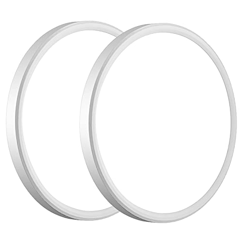 MODERN Two Pack 28W 3200lm Flush Mount LED Ceiling Light, Super Thin 12 inch, 5000K Daylight, UndimmableCeiling Light Surface Mount for Bedroom, Living Room, Dining Room