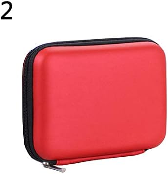 Mini Protector Case Cover Pouch for 2.5 Inch USB External HDD Hard Disk Drive Red
