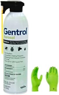 Gentrol IGR Aerosol ZOE1005 16 oz, 1,200 sq ft Treatment - with USA Supply Gloves and Pest Identification Card - Disrupts Development of Cockroaches and Bed Bugs