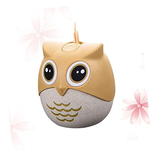 TOPBATHY Boîte à Cure-Dents Hibou Cartoon Écologique Distributeur Pratique pour Cuisine Et Décoration Maison