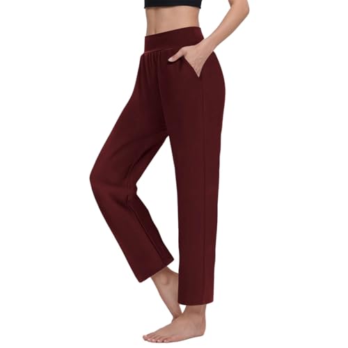 Pantalones Mujer Pantalón Chandal Mujer Jogger Mujer Yoga Grandes Rectos Cómodos para Primavera-Verano-Otoño, Combinan Fácil con Zapatillas Y Tops Casuales