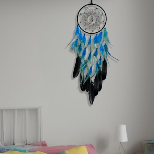 Dream Catchers Luminous Dream Catcher for Boys Girls Kids Bedroom Handmade Feather Decor Wall Hanging Gift - Thumbnail 5