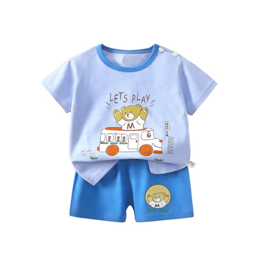 Image of LMYOVE Casual round-neck short-sleeved T-shirt and short suit summer beachwear