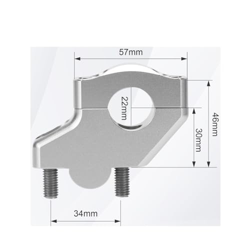 Elevadores de manillar de 22mm con extensión elevada GSF 7