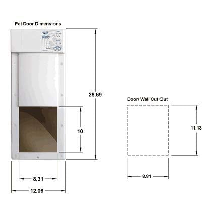 Automatic Pet Door by High Tech Pet, Medium Door Mount, Factory Refurbished, Certified, Full Warranty, Pet Operated, Auto Dead-Bolt Lock, Air-Tight, Quick, Quiet, Assembled in USA, US Customer Service - Thumbnail 6