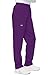 Cherokee Women's Workwear Elastic Waist Cargo Scrubs Pant, Eggplant, Medium