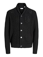 Jack&Jones Adult Regular Cut Shawl Collar Long Sleeve Jumper