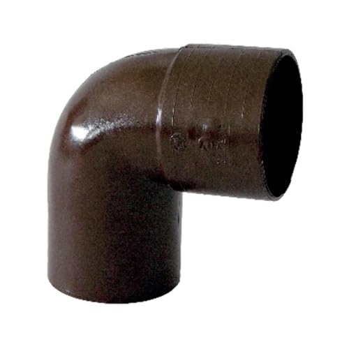 Curva 87.30° x 100mm Marrone per Tubi di Scarico pluviale