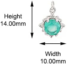 Vanbelle Sterling Silver Jewelry - Rhodium Plated with 925 Stamp - Double Layered Chain Pendant Necklace with Natural Stones - Elegant Handcrafted for Women chain - 16" Long + 2" Extender - Image 3