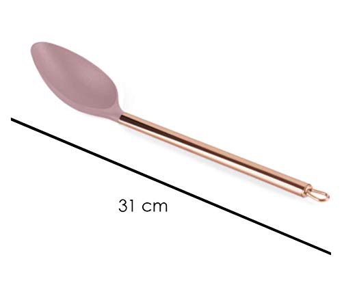 Jogo De Colheres Para Servir Rose Gold Bpa Free Plasvale