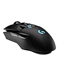 Logitech 910-005672 G903 Lightspeed Wireless Gaming Mouse with Hero 16K sensor, 140+ hours with rechargeable battery and Lightsync RGB