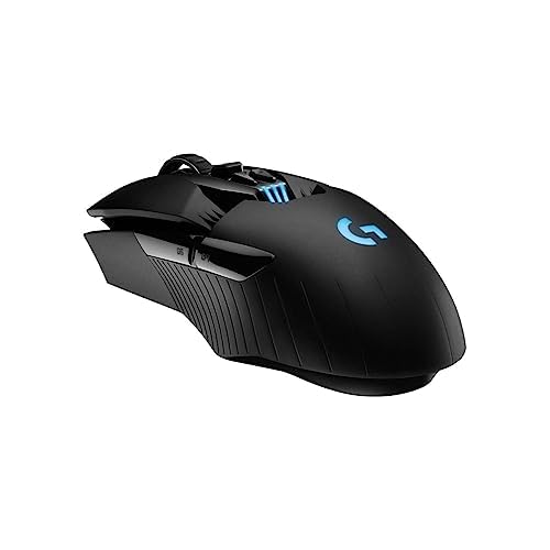 Logitech G903 LIGHTSPEED kabellose Gaming-Maus mit HERO 16000 DPI Sensor, 140+ Stunden Akkulaufzeit mit wiederaufladbarem Akku und LIGHTSYNC RGB, POWERPLAY-kompatibel, Schwarz - Deutsche Verpackung