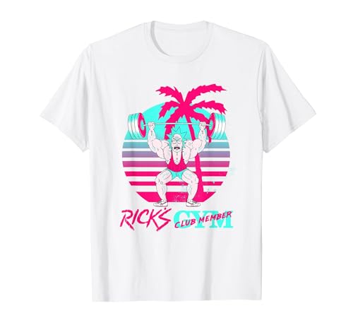 Image of Adult Swim Rick & Morty Gym Club T-Shirt, Men, White, 3X-Large
