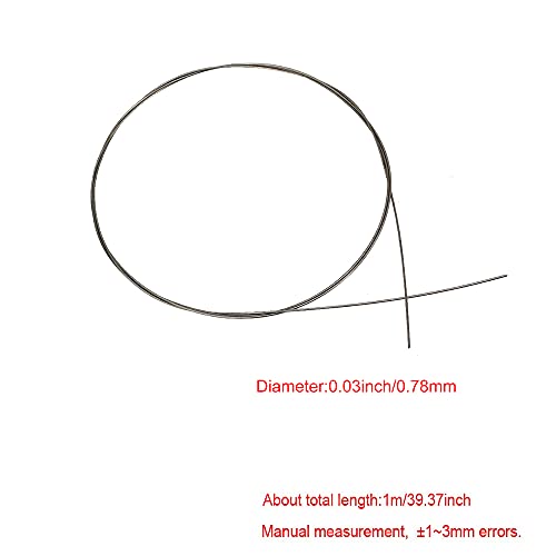 Bqlzr 2X Piano Accessories Steel Wire 1M Piano Strings 13# Silver Replacement Strings #TOP3