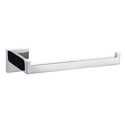 TURS SUS 304 Stainless Steel Square Bathroom Lavatory Towel Ring Hand Towel Holder Wall Mount Polished