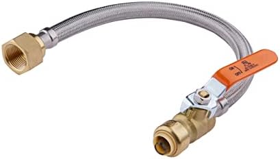 best 3 4 ball valve for water heater that will surprise you 8 EFIELD 18-inch Push-fit Ball Valve Flexible Water Heater Connector, 3/4 inch x 3/4 inch FIP, Push-to-Connect, Copper, Pex, CPVC, Braided Stainless Steel -18 Inch,(HOSE015)