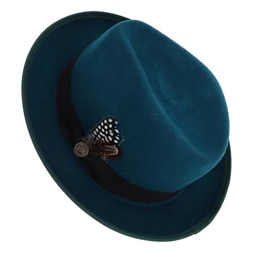 Chapeau Fedora pour Homme en Feutre Premium au Design Cowboy Western Ajustable