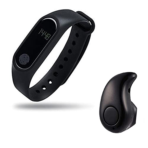 TechKing (1 Year Warranty - Bluetooth Fitness Smart Band with Heart Rate Sensor and Many Other Impressive Features, S530 Bluetooth Headset