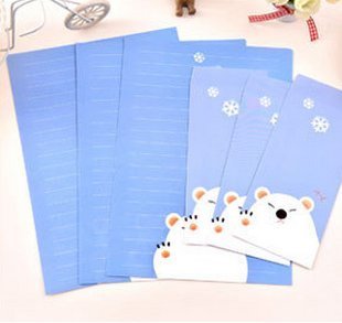 Scstyle 30 Cute Lovely Kawaii Cartoon Animal Design Version 2 Writing Stationery Paper With 15 Envelope #TOP3