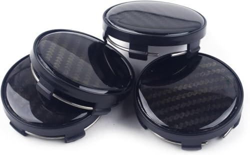 DISANSHAO 4 Pcs Hub Centre Caps for Audi A1 A3 A4 A5 A6 A7 64mm, Car Wheel Center Hub Caps Replacements Hub Center Cover Nut Cover Caps Waterproof