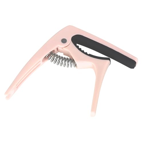 JEWEDECO ギターカポ カポターナー マンドリン クラシックギターのカポ アコースティックギター用カポ バンジョーカポ カポギター ギターアクセサリー チューナーギタークリップ ピンク