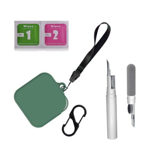 Image of SHISHVIKA Ultra Armor Silicone Case Cover Compatible for CMF by Nothing Buds Pro 2 / Buds 2 Plus /Buds 2 (Green, Combo - Kit)