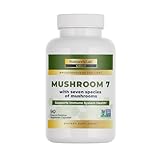 Nature's Lab Mushroom 7 Organic Blend - Benefits The Immune System, Cell Function and Endurance - 90 Capsules (45 Servings)