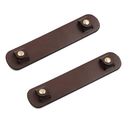 Image of Anti-Skid Bag Shoulder Strap Pad 2 Pcs Leather Shoulder Strap Handle Wrap Cover Comfortable for Tote Crossbody