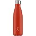 Produktbild Chillys Wasserflasche B500NERED - Edelstal und wiederverwendbar - Auslaufsicher, schweißfrei - Neon Rot - 500ml