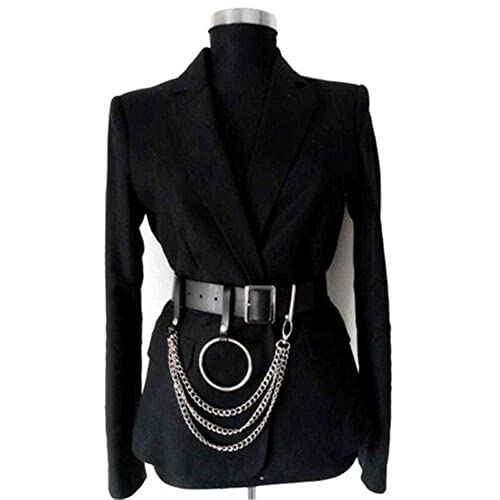 Waist Chain Belt Body Metal Hip Hop PU Belly Necklace Belt(1)4