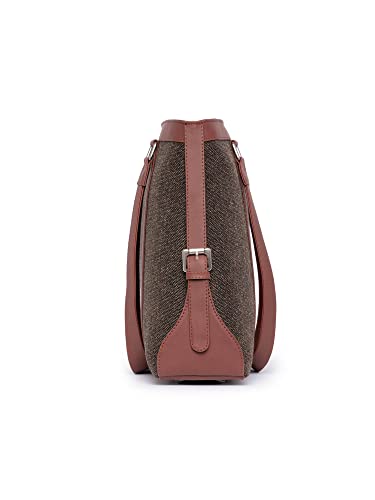Image of ZOUK Office Bag | Stylish Bags for Office Use | Laptop Bag 15.6 inch | Stylish Tote for Office Use | Purse for Women | Vegan Leather Handbag | Daily & Travel Use |