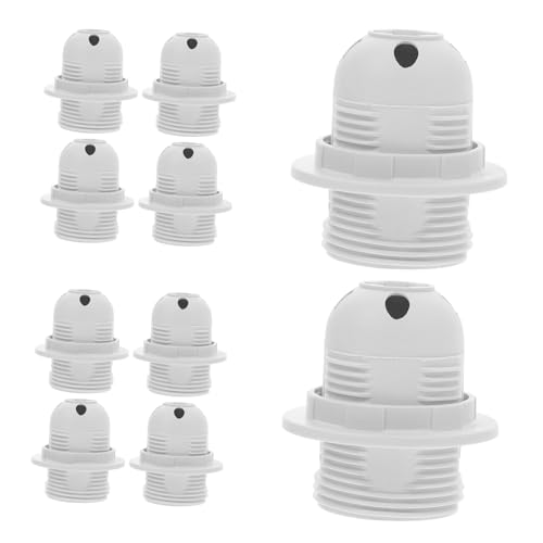 Vaguelly Adaptador De Casquillo De Bombilla Soporte De Lámpara Tornillo Completo Para Proyectos De Iluminación DIY Extensión Del Portalámparas