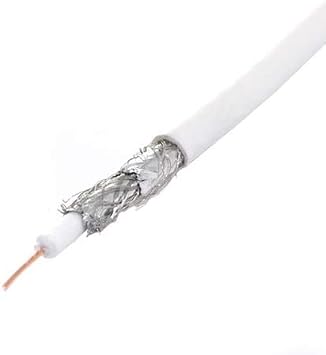 Monster Cable 400 Ft RG6 Quad Shielded Coaxial Cable Ci Pro White Shielded RG6Q Original HDTV RG-6 in-Wall Coaxial Digital 75 Ohm CATV High Ressolution RG6 Coax No Connectors