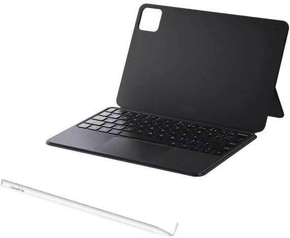HikTop For Smart Touch Keyboard with Magnetic Function for Xiaomi mi pad 6/6pro (Smart pen with Black touchpad keyboard)