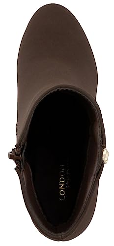 LONDON FOG Womens Beelize Ankle Bootie Heeled Ankle Boot4