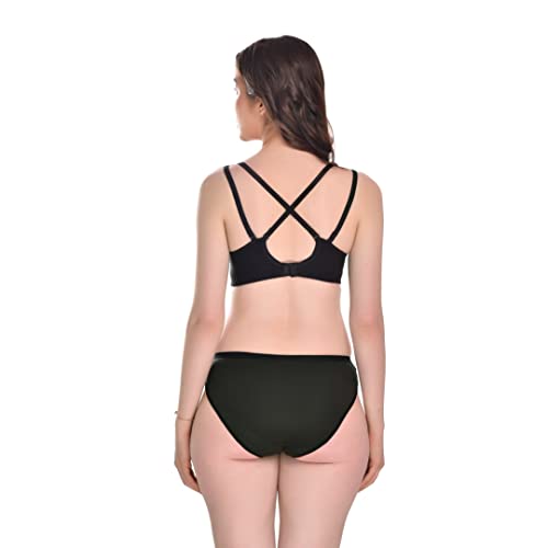 Image of SGC Sweden Women Mix Cotton Thongs Lingerie Set