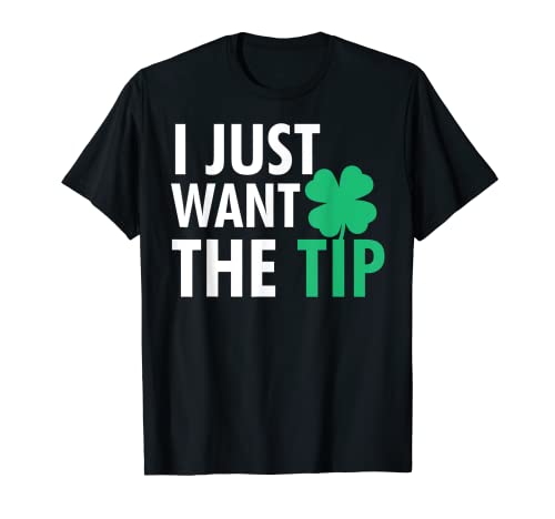Bartender St Patricks Day Shirt Divertente Solo Il Suggerimento Per Le Donne Maglietta