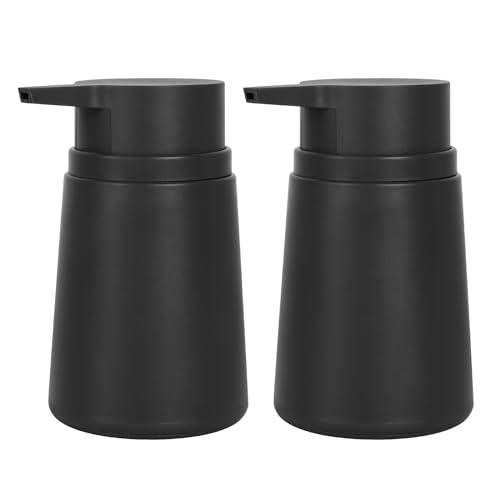 La Mejor Selección de Dispensador de jabón para comprar hoy. 45 Topsky - Dispensador de jabón líquido con bomba de plástico, 320 ml, negro, resistente al óxido, sin BPA ni plomo