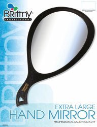 Brittny Espejo de mano profesional - Extra grande 10.5" X 19.5"