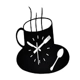 Horloges à thème décoratives - horloge murale moderne en acrylique - la conception à faible bruit ne vous dérangera pas lorsque vous dormez, pratique pour vérifier l'heure.