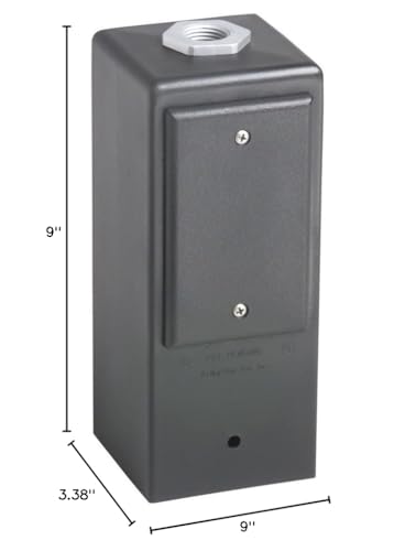 Arlington Industries GPD9B Gard-N-Post Outdoor Deck-Mount Light Post for Outlets/Lamps, 9-Inch, Black