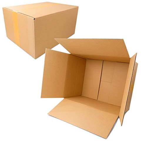 KK 90 Folding Cardboard Boxes 400 x 300 x 200 mm Corrugated Cardboard 1 Corrugated Cardboard Packaging Pack of 25 Cover