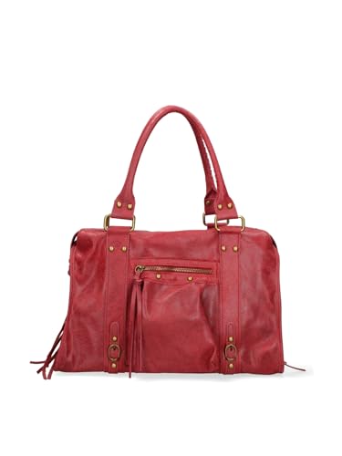 Gave Lux Sac à bandoulière pour femme en daim véritable. Produit artisanal. Fabriqué en Italie...