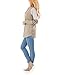 HARHAY 2025 Women's Leopard Print Color Block Tunic Round Neck Long Sleeve Shirts Striped Causal Blouses Tops Khaki L