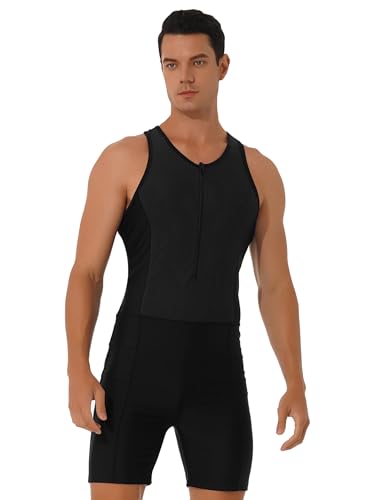 Shinsto Mens One Piece Rash Guard Swimsuit Surfing UPF 50+ Sun Protection Bathing Suits