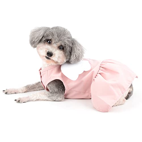 Ranphy Angel Wings Puppy Dresses for Small Dogs Girls Pet Clothes with D-ring Doggy Apparel Comfortable Summer Shirt Skirt Chihuahua Yorkie Cats Outfits - Image 2