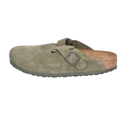 Image of Birkenstock Closed Slides Adjustable Strap Boston VL Khaki Ref: 1024714-F, Khaki, 10