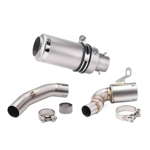 Silenciador de escape 51mm y tubo de enlace intermedio de moto Duke 125 250 390 RC 2020-2023 1