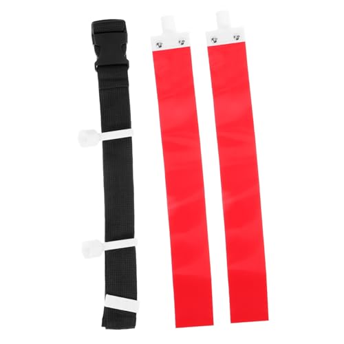 Outanaya Set American Football Belt Youth Football Flags Football Towel Custom Flag Soccer Flag Football Game Football Accessories Football Gear Football Adjustable Rugby Belt Red Pvc